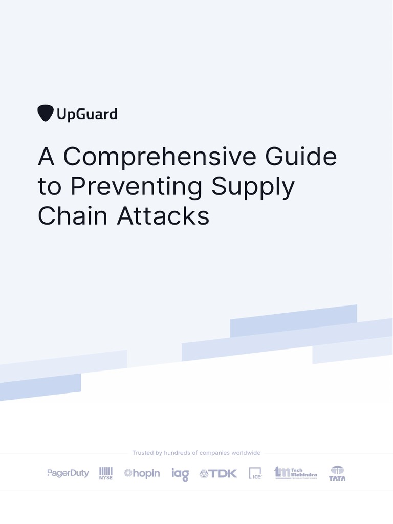Ebook - A Comprehensive Guide To Preventing Supply Chain Attacks | PDF ...