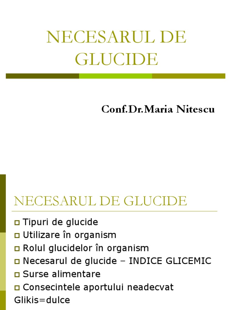Curs Glucide | PDF