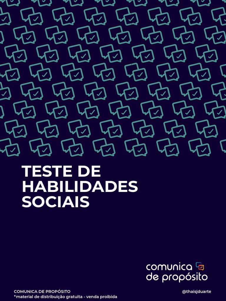 Avaliação de Habilidades Sociais | PDF