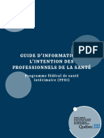 Guide D'information À L'intention Des Professionnels de La Santé