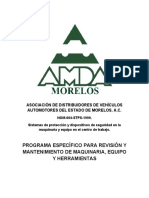 B PROGRAMA ESPECÍFICO PARA REVISIÓN Y MANTENIMIENTO DE MAQUINARIA EQUIPO Y HERRAMIENTAS IMPRESION