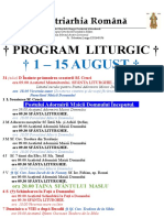 Program 1-15 August