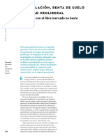 Especulacion, Renta de Suelo y Ciudad Neoliberal