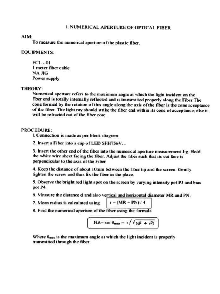 Exp 7 PDF Optical Fiber Equipment