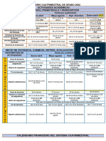 Cuatrimestral de Grado Calendario 2022