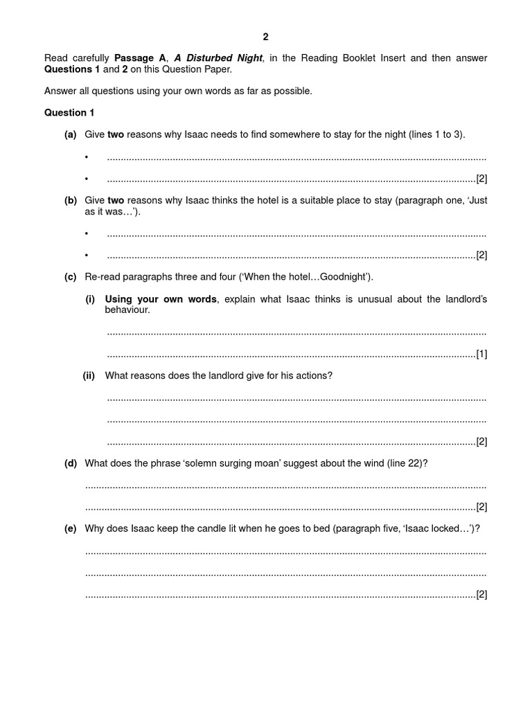 A Disturbed Night Isaac's Experience PDF History