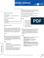 Live From London Business - Teacher's Sheet