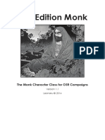 OSRIC Class - First Edition Monk