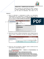 Bloco de Assinatura Comprovacao de Diarias