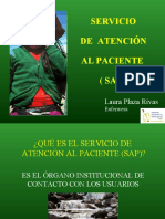 Servicio de Atención Al Paciente (Sap) : Laura Plaza Rivas