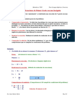 Resolucion de Problemas Por Metodos Algebraicos 1eso