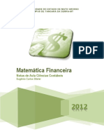 Matemática Financeira - Notas de Aula Ciências Contábeis