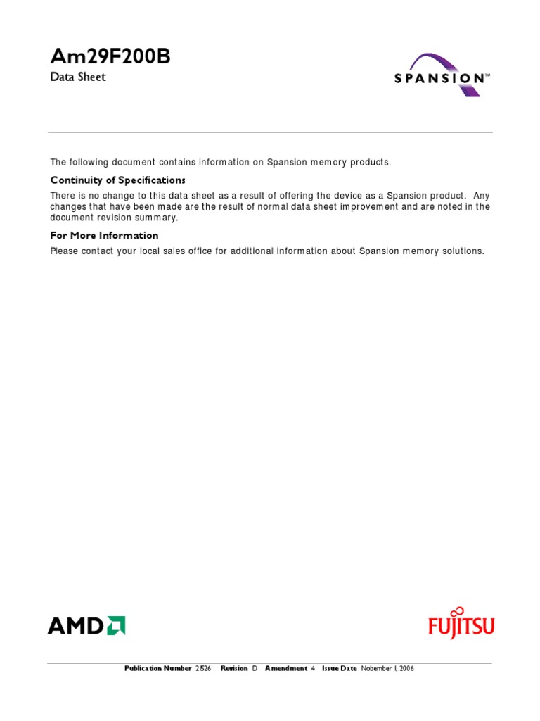 Am29f200bb 90se | PDF | Flash Memory | Booting