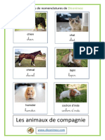 Fiches Nomenclatures Animaux Compagnie New Bis