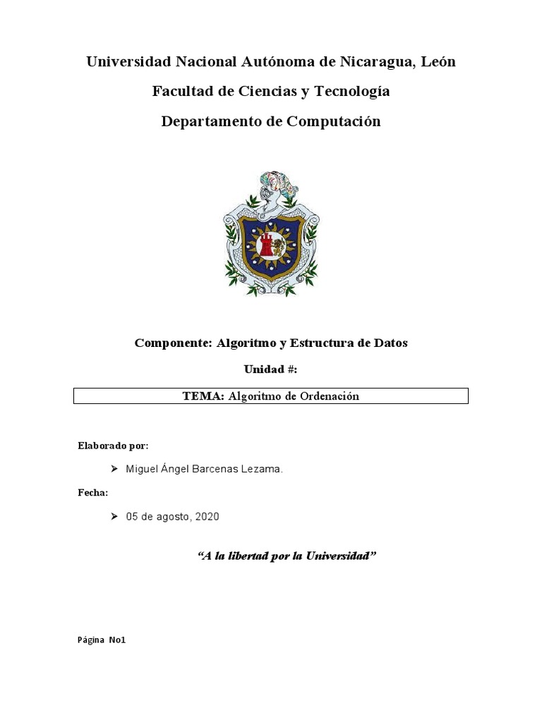 Tema 4 Algoritmo de Ordenacion PDF Algoritmos Programación de