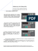 Procedimento auto tuning estático inversor