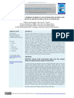 Effectiveness of Caporite To Reduce Concentration of Iron and Mangan in Ciliwung River Water As Raw Water Pdam