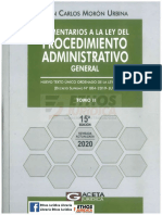 2comentarios A La Ley de Procedimiento Administrativo General Tomo II