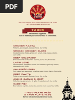 Baja Fresh Printable Menu | PDF | Burrito | Taco
