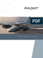 Carenado PA34T Performance Tables