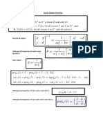 Linear Algebra Formulae