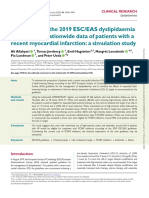 Application 2019 Guidelines in SWEDEHEART - EHJ 2020