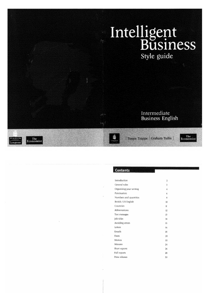 Intelligent Business Intermediate Style Guide | PDF | Foreign Language ...