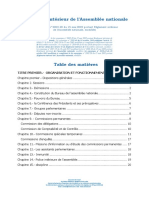 Loi Organique N° 2002 20 Du 15 Mai 2002 Portant Reglement Interieur de Lassemblee Nationale Modifiee