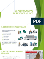 Presentacion Servicio de Aseo Municipal de Residuos Solidos