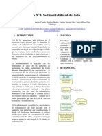 Práctica N°4. Sedimentabilidad Del Lodo.