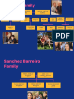 Blue and Yellow Abstract Blob Shapes Family Tree