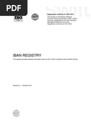Iban Registry Reference Financial Institutions