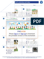 Worksheet Science Grade 2 Earth Yesterday and Today 1