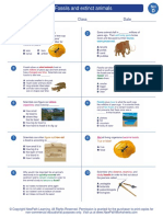 Worksheet Science Grade 4 Fossils and Extinct Animals 2