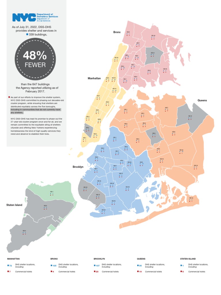 NYC DHS Shelter Locations Update | PDF | New York City | The United States