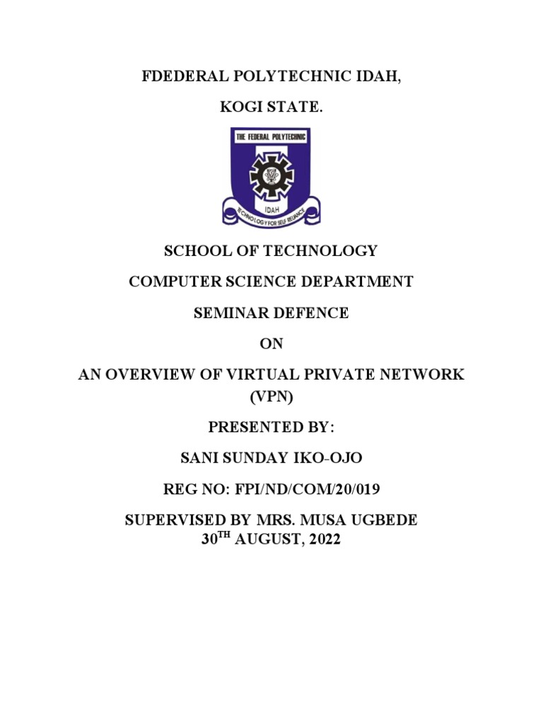 Virtual Private Network (VPN) Corrections | PDF | Virtual Private ...