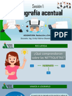 Sesión 1 - Ortografia Acentual