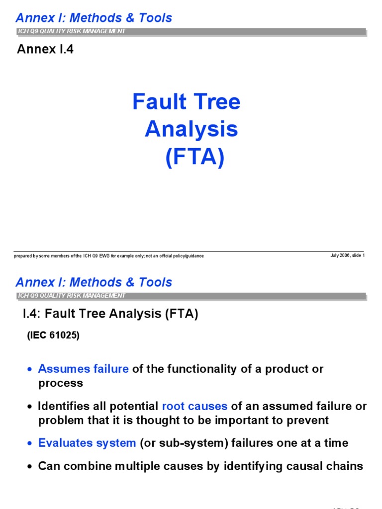 Fault Tree Analysis in Quality Risk Management | PDF | Risk Management ...