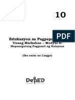 EsP 10 UNANG MARKAHAN - MODYUL 6