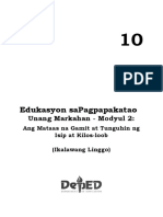 EsP 10 UNANG MARKAHAN - MODYUL 2