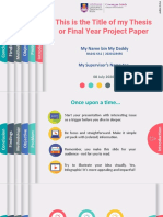 Complete Animated PowerPoint Slide For FYP 2020