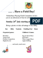 Field Day Advert