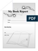 Book Report Template 02