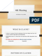 Meeting 3 - Sentence Pattern