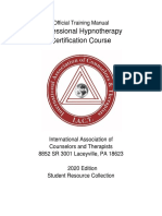 Hypnotherapy Manual IACT 2020