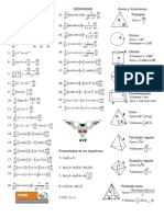 Formulario de Derivadas e Integrales