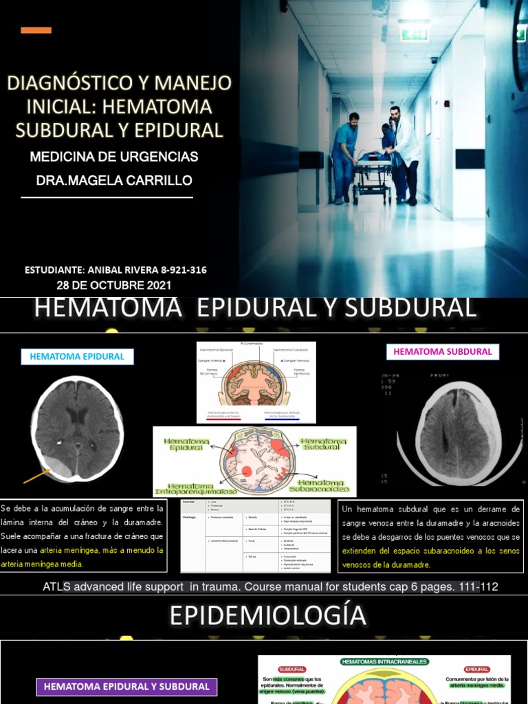 Hematoma Subdural y Epidural | PDF | Lesión cerebral traumática ...