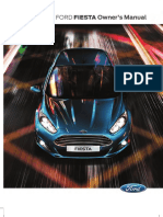 Ford Fiesta Owner's Manual (Mark 6 B229 CC3 CB9) 2014