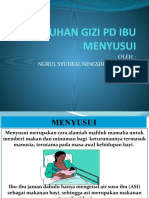 Kebutuhan Gizi PD Ibu Menyusui