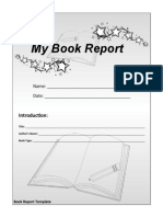 Book Report Template 03